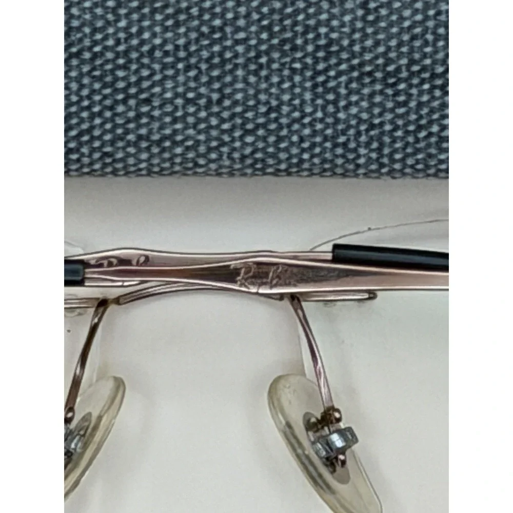 Ray-Ban RB8755 1128 Matte Gunmetal Rimless Eyeglasses Frame Square 56-17)